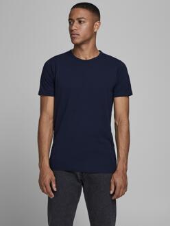 Basic O-Neck Sportshirt - Maat S  - Mannen - blauw