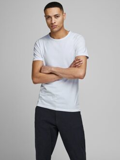 Basic O-Neck Sportshirt - Maat S  - Mannen - wit