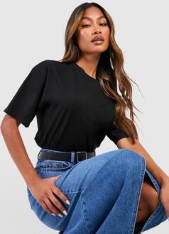 Basic Oversized T-Shirt, Black - 34