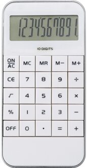 Basic rekenmachine/calculator wit 12 cm - Rekenmachines