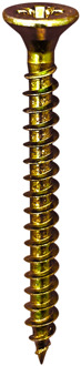 Basic spaanplaatschroef 4,5x 60/35 T25 geelvz | 200 stuks - C3060450601