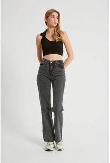 Basic spijkerbroek high waist d83578 Zwart - 26