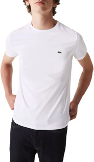 Basic Sportshirt - Maat XS  - Mannen - wit