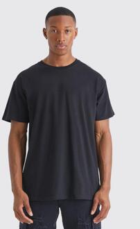 Basic T-Shirt Met Crewneck, Black - S
