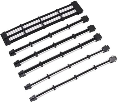 Basic Verlengkabel Kit, 1Pcs Atx 24pin/Eps 4 + 4pin/2Pcs Pci-E 6Pin /2Pcs 6 + 2Pin verlengkabel