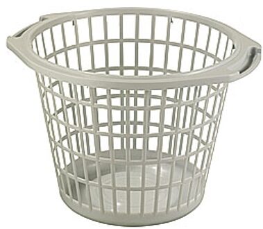 Basic wasmand rond 48cm graniet Grijs