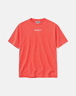 basic worn-out oversized s2602013-034 coral - maat M Rood