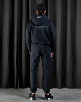 Basic zipper trainingspak - maat M Zwart