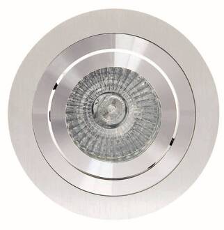 Básico inbouwlamp, rond, satijn nikkel satijnnikkel, chroom