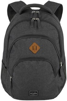 Basics Backpack Melange anthracite backpack Grijs - H 45 x B 31 x D 16