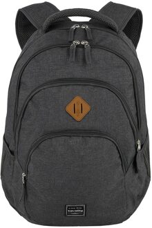 Basics Backpack Melange anthracite backpack Grijs - H 45 x B 31 x D 16