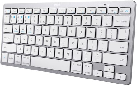 Basics bluetooth Keyboard US Toetsenbord Zilver