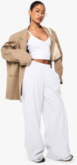 Basics Geribbelde Rechte Broek, Ash Grey - 38