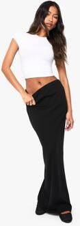 Basics Geribde Maxi-Rok, Black - 38