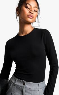 Basics One Piece Met Ronde Hals En Lange Mouwen, Black - 40