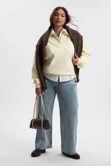 Basics Plus Denim Wijde Pijp Jeans, Acid Wash Light Blue - 54