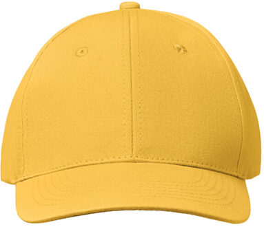 Basie 6 paneel baseball cap Geel - One size