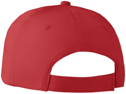 Basie 6 paneel baseball cap - maat One size Rood