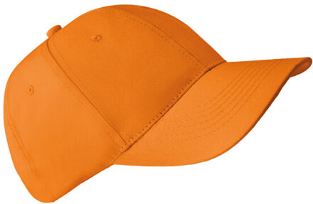Basie 6 paneel baseball cap Oranje - One size