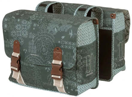 Basil Dubbele fietstas Basil Bohème Carry All - 35 Liter - Groen