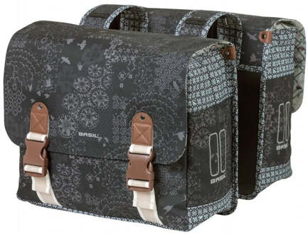 Basil Dubbele Fietstas Basil Bohème Carry All - 35 liter - Zwart