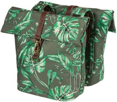 Basil Dubbele Fietstas Basil Ever-Green - 28-32 Liter - Thyme Groen