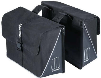 Basil Dubbele fietstas Basil Forte 35 liter - zwart