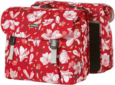 Basil Dubbele fietstas Basil Magnolia 35 Liter - Poppy Red