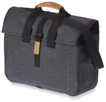 Basil Enkele Fietstas Urban Dry Business Bag 20 Liter - Donkergrijs