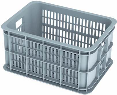Basil Fietskrat Basil Crate Small 25 Liter - Silver Cloud