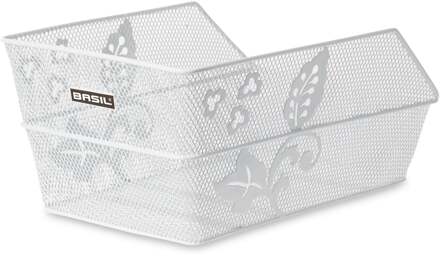 Basil Fietsmand Basil Cento Flower - Wit