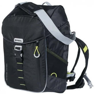 Basil Fietsrugzak Basil Miles Daypack Nordlicht - 17 Liter - Zwart