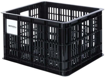 Basil Gerecyclede Fietskrat Basil Crate M 29,5 Liter - Zwart
