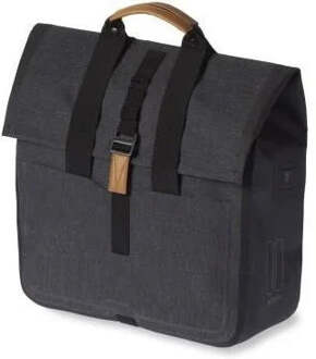 Basil Urban Dry Shopper Fietsshopper 20 liter - Charcoal Melee