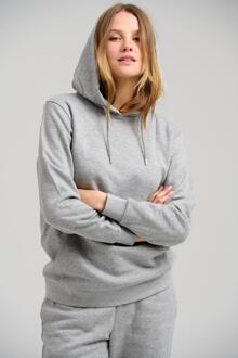 Basis Hoodie Sweat - Lichtgrijs Melange - XL