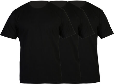 Basis T-shirt 3-pack Zwart