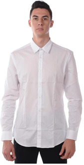 Basis Wit Overhemd Daniele Alessandrini , White , Heren - L