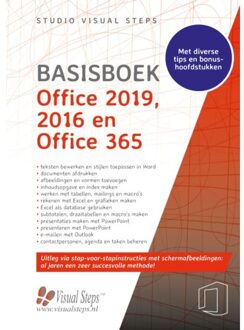 Basisboek Office 2019 en Office 365 - Boek Studio Visual Steps (9059055152)