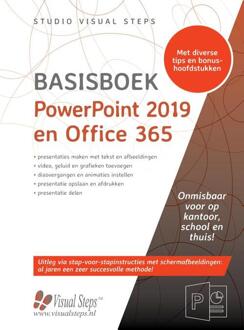 Basisboek PowerPoint 2019 en Office 365 - Boek Studio Visual Steps (9059055055)
