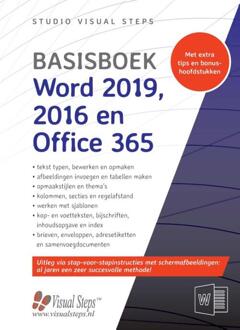 Basisboek Word 2019 en Office 365 - Boek Studio Visual Steps (9059054857)