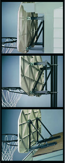 basketbal bord ophangbeugel Zwart