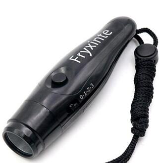 Basketbal Elektronische Fluitje Scheidsrechter Wedstrijd Duif Fluitje Outdoor Survival Fluitje Commando Fluitje Drie Pitch Decibel zwart