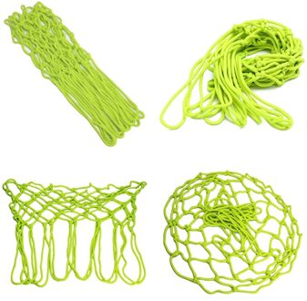 Basketbal Hoepel Netto Gloeiende Licht Schieten Training Groen Lichtgevende Basketbal Netto Bord Velg Bal Mesh Nylon Standaard