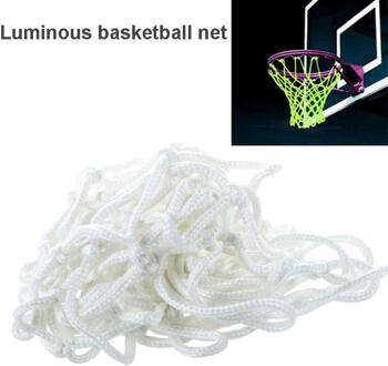 Basketbal Netto Praktische Duurzaam Nylon Wit Luminescentie Atletische Sport Match Mand Netto Draagbare Buiten Bord