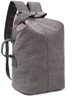 Basketbal Rugzak Mannen Casual Sport Grote Capaciteit Fitness Rugzak Duurzaam Canvas Outdoor Camping Bagage Tas Kaki Bruin Grijs