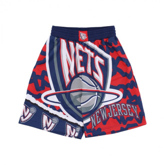 Basketbal shorts NBA Jumbotron 2.0 Mesh Short Hardwood Classics Nejnet Mitchell & Ness , Blue , Heren - L,M