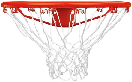 Basketbalring met net oranje