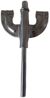 Bass Drum Klauwen Met Schroeven Drum Klauw Haak Zilver Kleur Drum Klauw Haken Voor Drum Percussie Instrument Onderdelen-Chrome 1 Stuk M6 screw