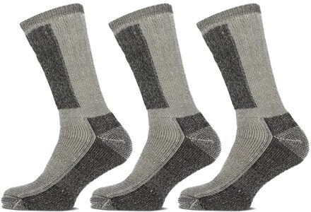 Basset Thermosokken Merinowol 3-pack Off White Black-39/42 Off White / Black - 39/42