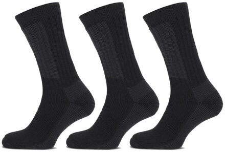 Basset Thermosokken Merinowol 3-pack Zwart-47/50 - 47/50